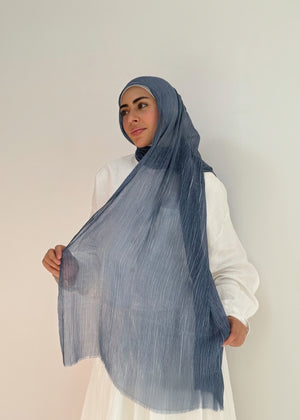 Blue Ruffled Cotton - Tuline