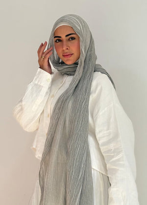 Light gray Ruffled Cotton - Tuline