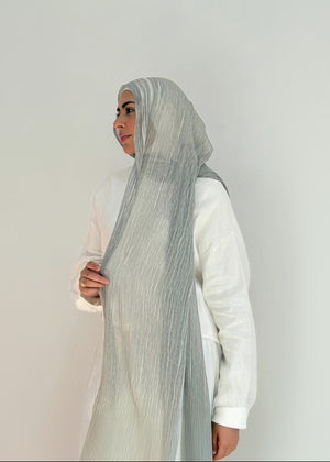 Light gray Ruffled Cotton - Tuline