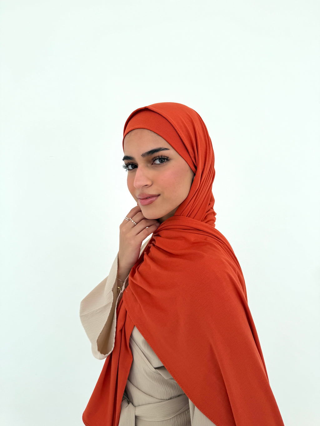 Orange jersey with bandana