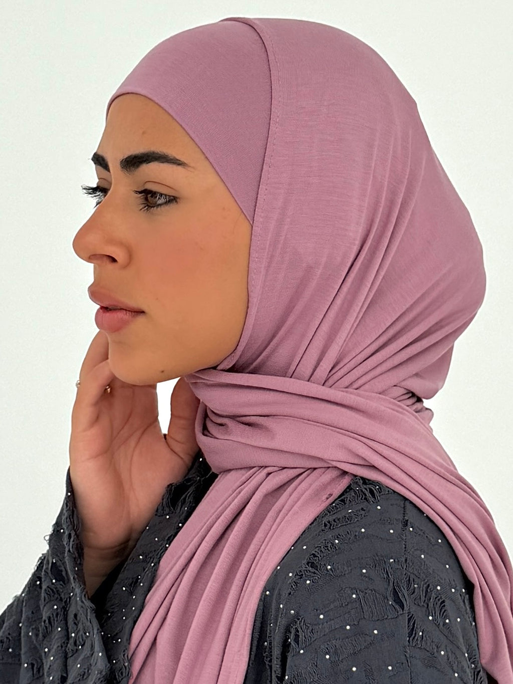 Pink jersey with bandana