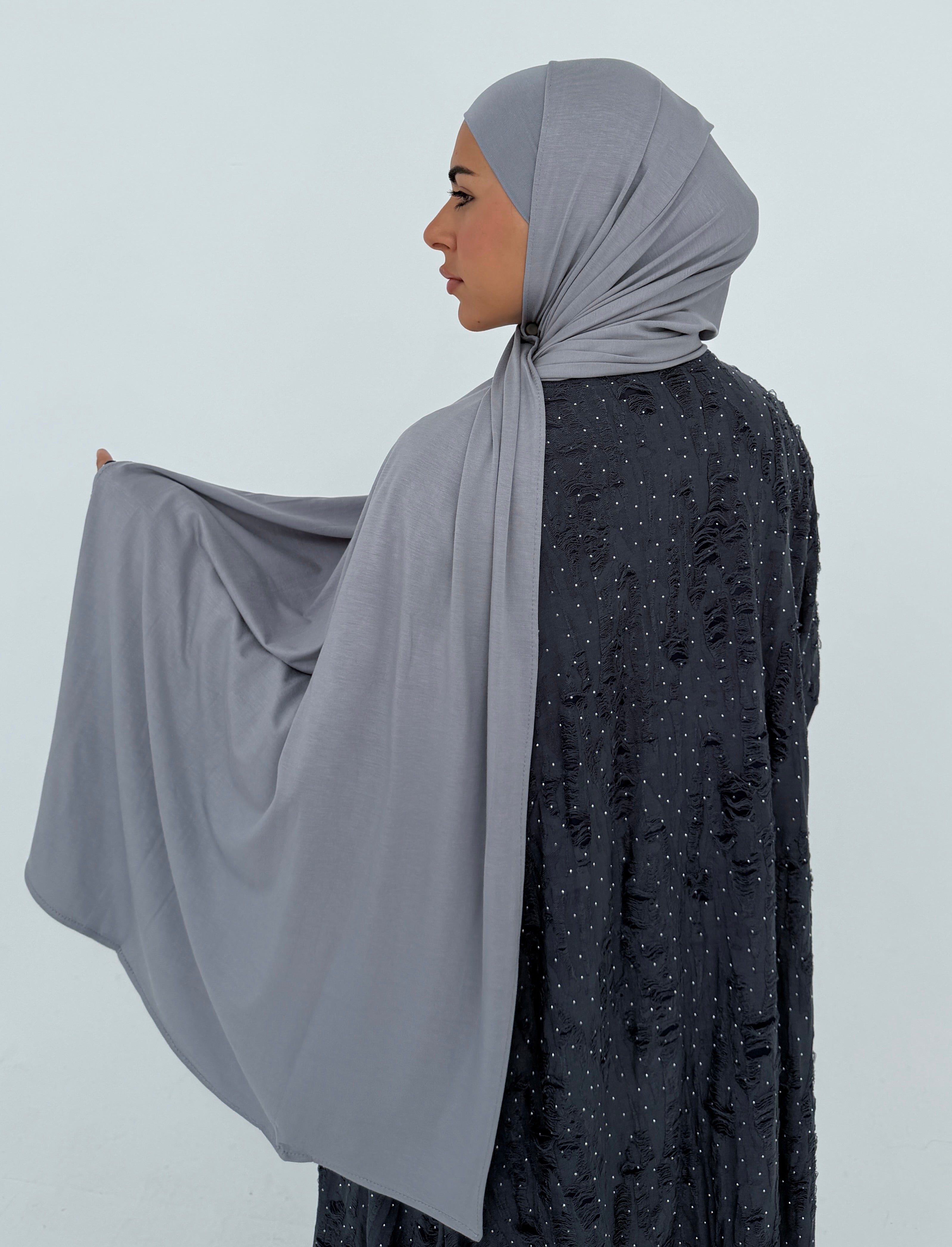 Grey jersey with bandana