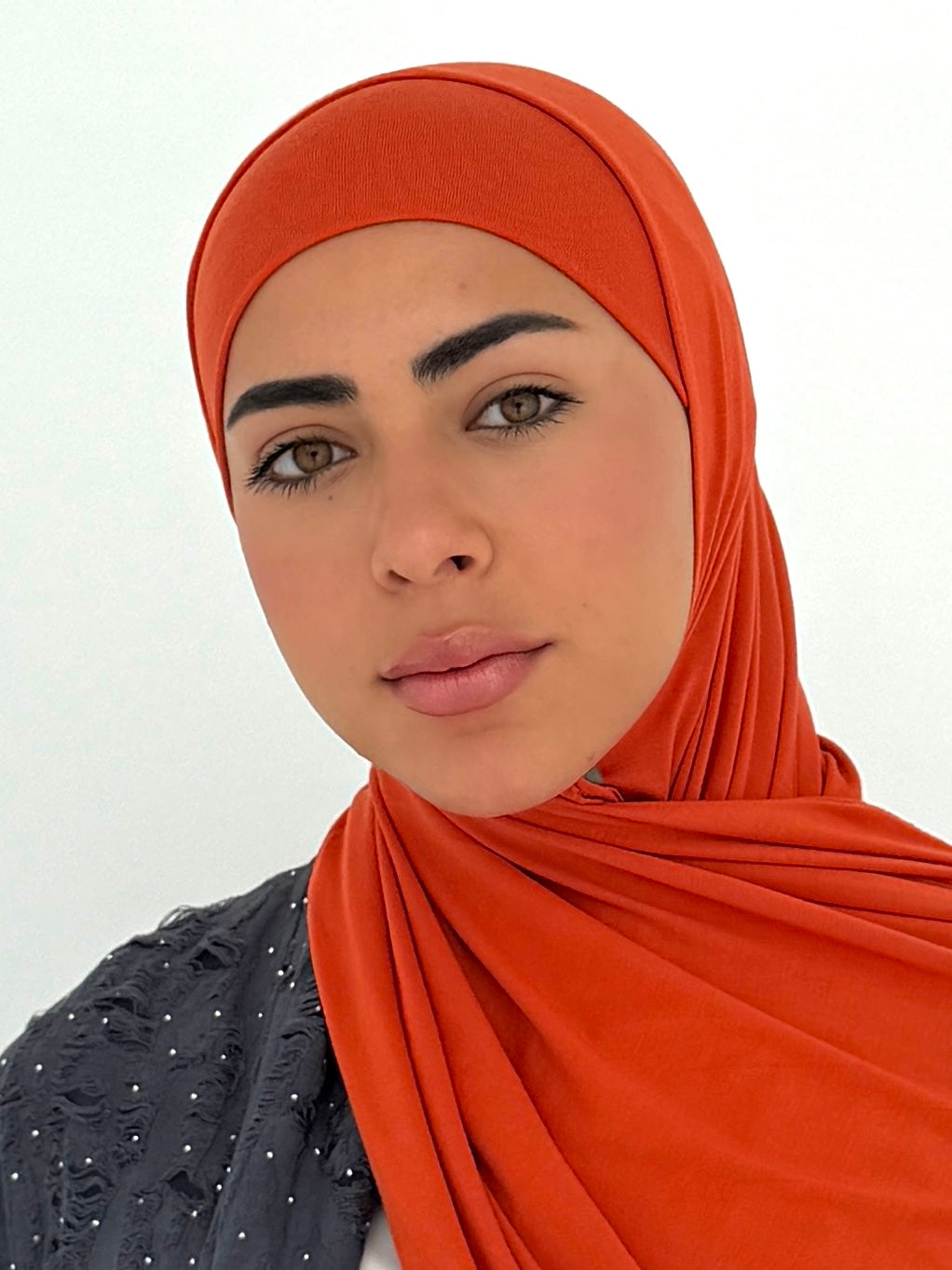 Orange jersey with bandana