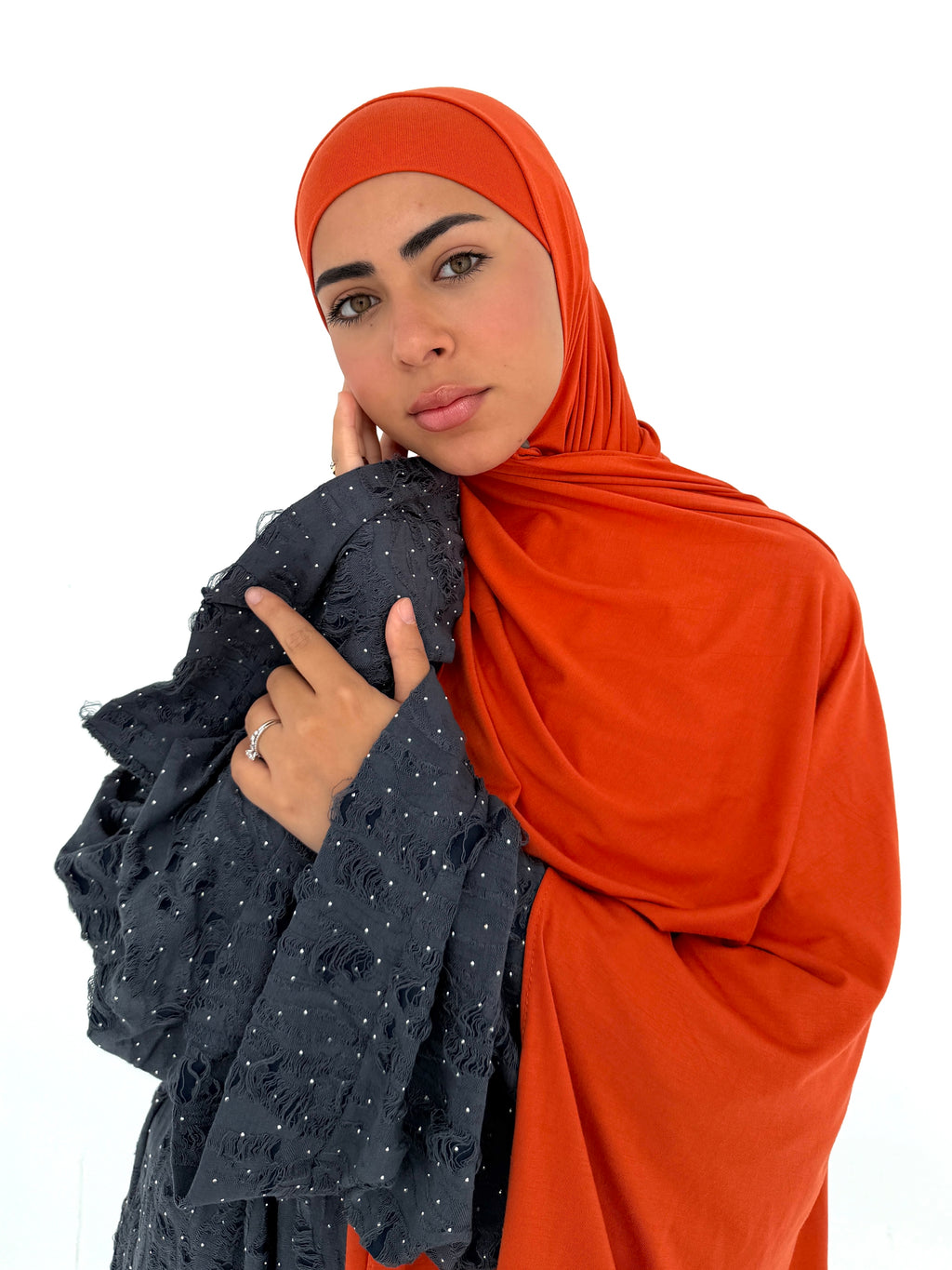 Orange jersey with bandana