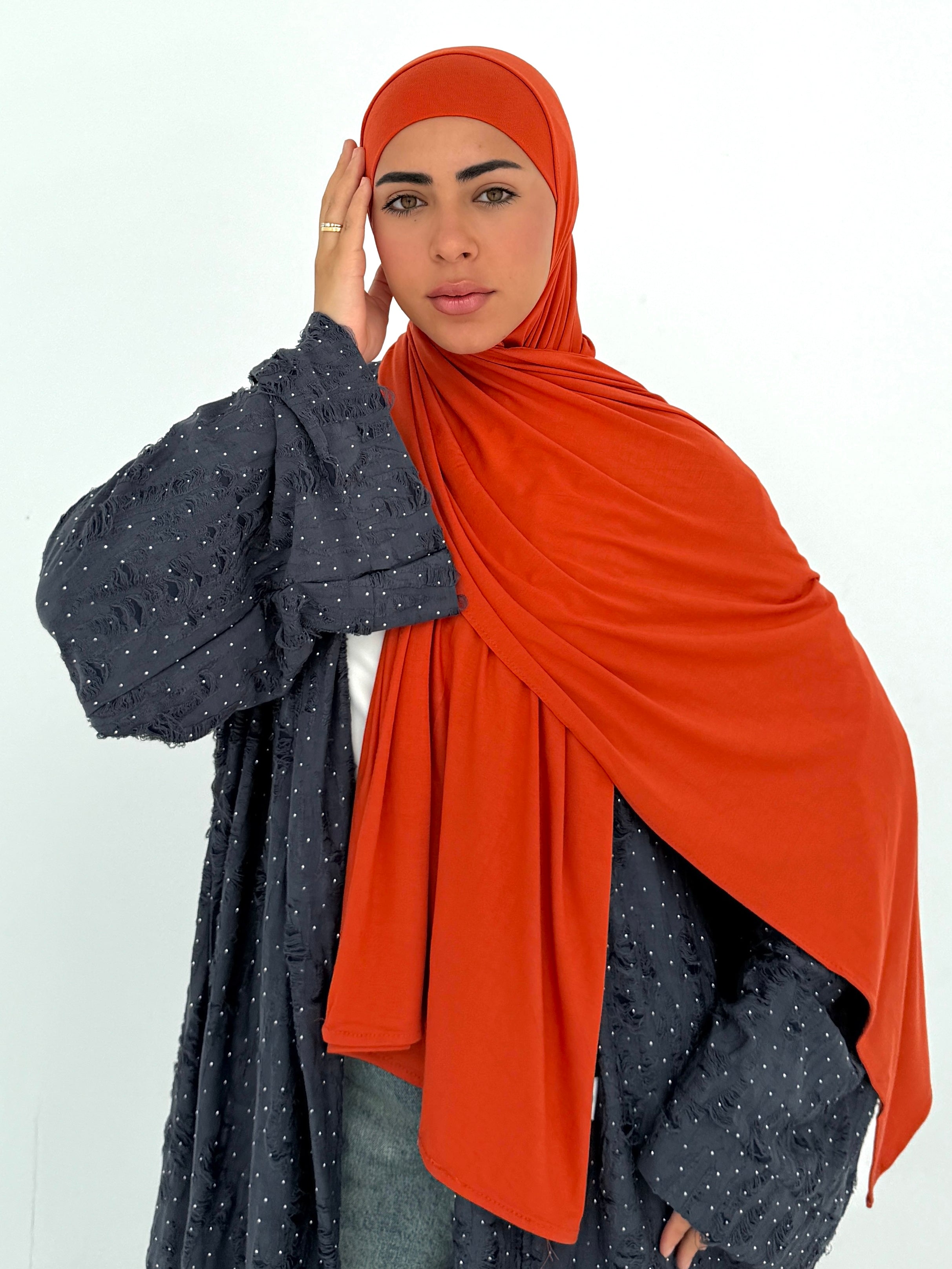 Orange jersey with bandana