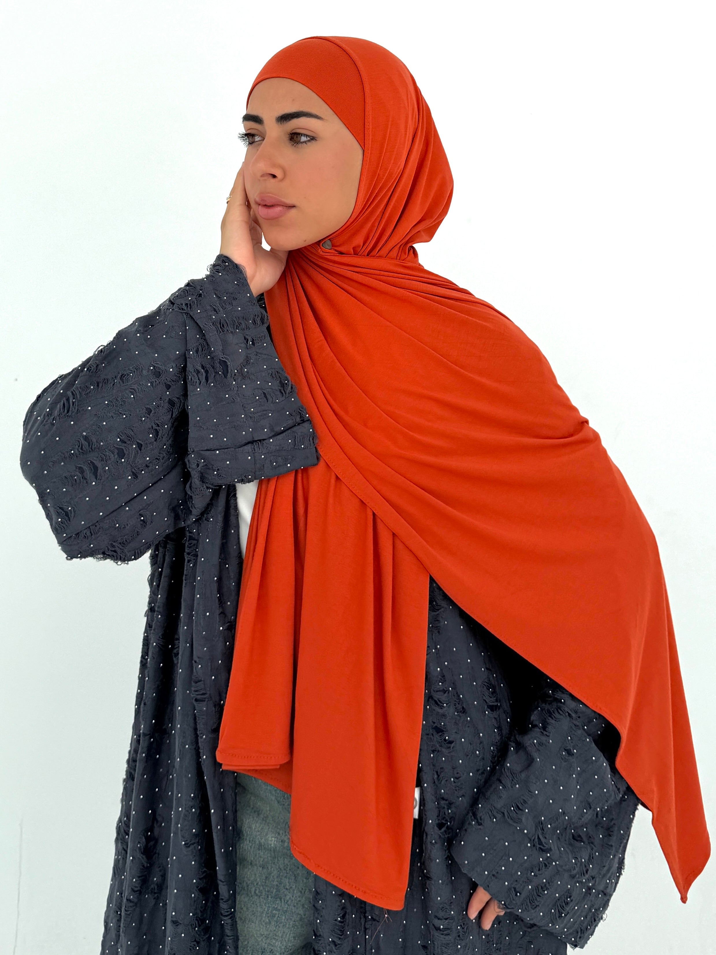 Orange jersey with bandana