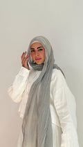 Light gray Ruffled Cotton