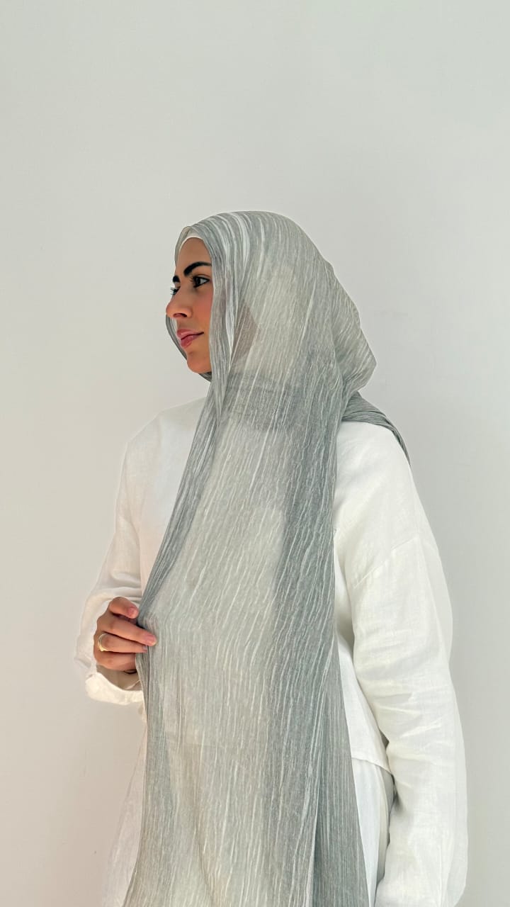 Light gray Ruffled Cotton