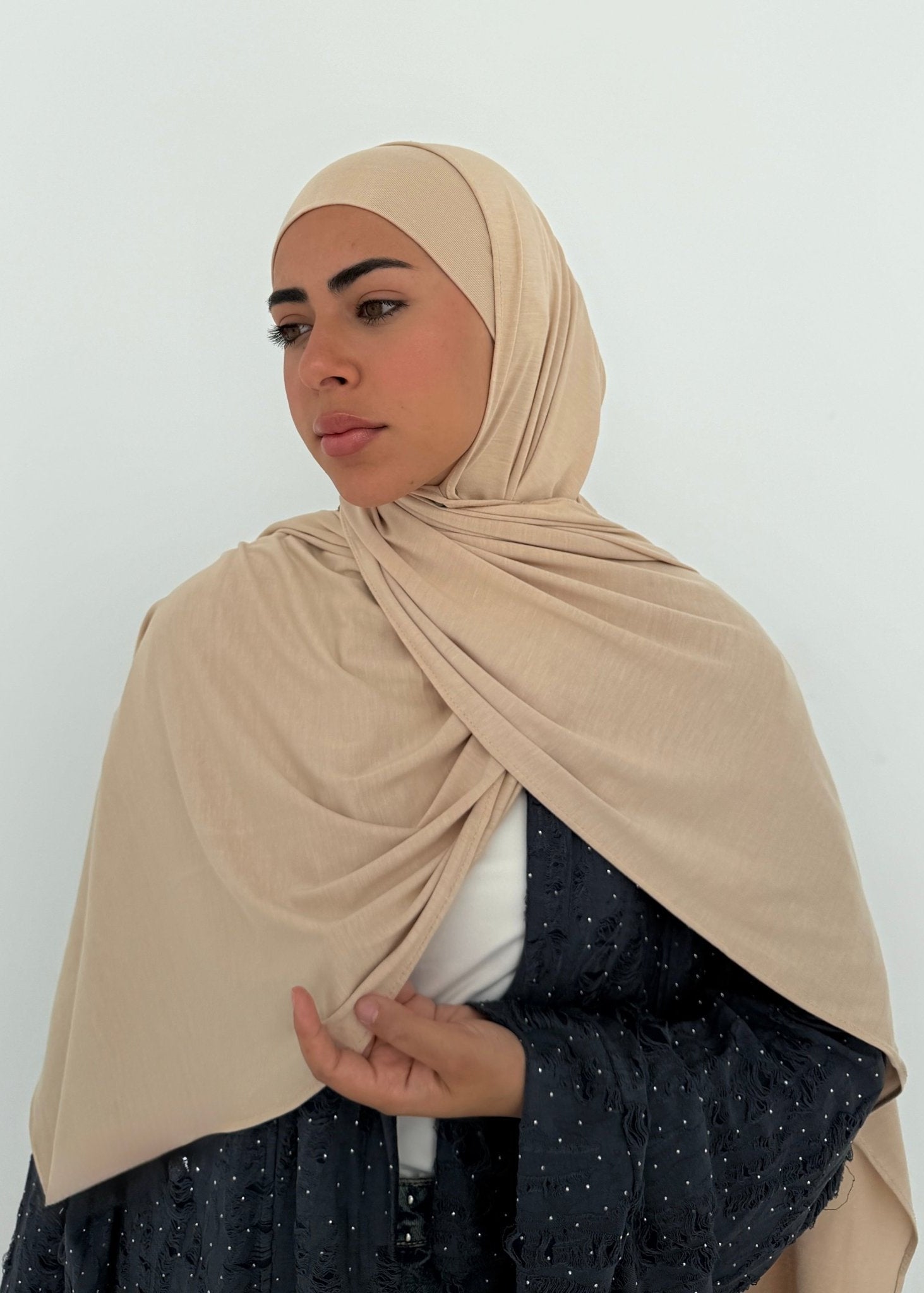 Beige jersey with bandana - Tuline