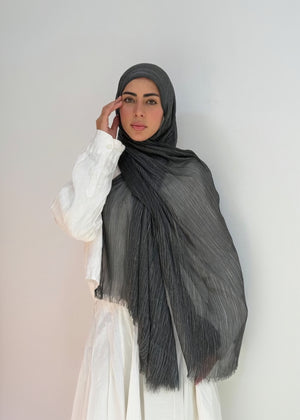 Black Ruffled Cotton - Tuline