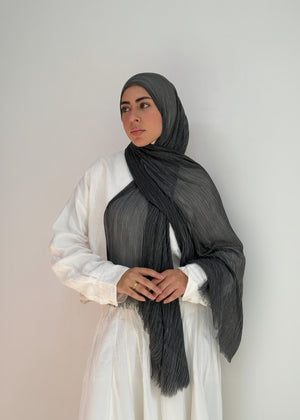 Black Ruffled Cotton - Tuline