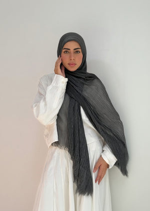 Black Ruffled Cotton - Tuline