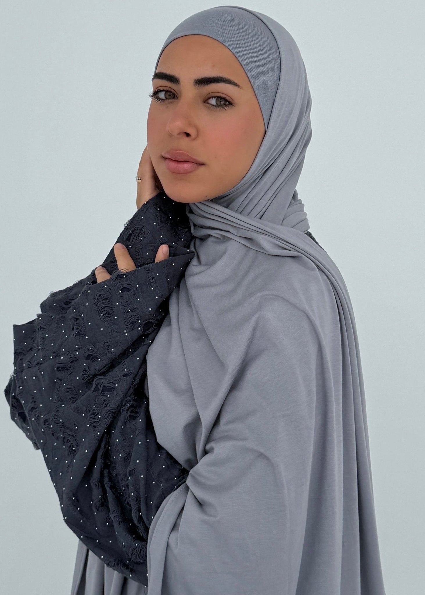 Grey jersey with bandana - Tuline